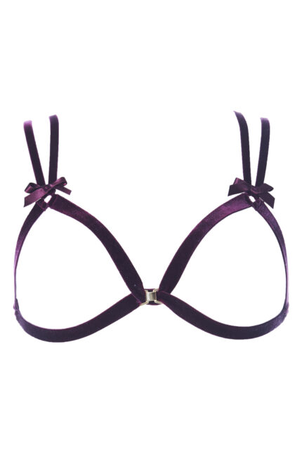 VALÉRIE BORDEAUX Harness Bralette