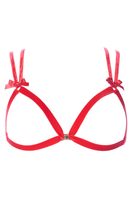 'VALÉRIE ROUGE' Harness Bralette